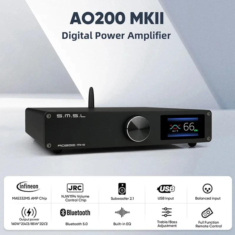 SMSL AO200 MKII HIFI   MA5332MS Ĩ  ׷ , XLR RCA USB  5.0 뷱 Է SDB 